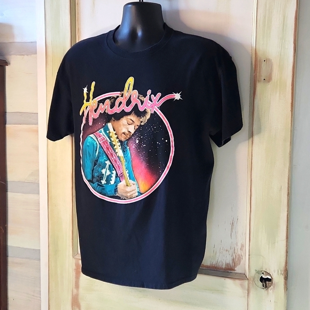 Authentic Jimi Hendrix Graphic Tee Band Unisex Large